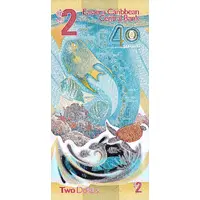 2 Dollars 40 Years of the Eastern Caribbean Central Bank