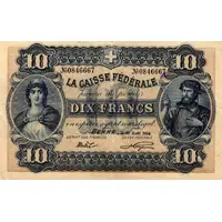 10 Francs - Federal Treasury French text