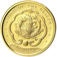 1000 Ngultrum Year of the Dragon