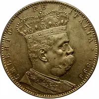 5 Lire / 1 Thaler / 1 Rial - Umberto I