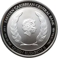 2 Dollars - Elizabeth II Sisserou Parrot