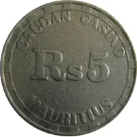 Token - 5 Rupees - Caudan Casino