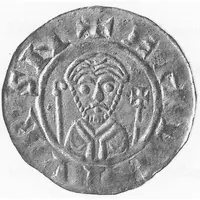 Denier - William I Groningen, bust facing