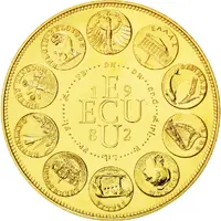 1 écu Europa - 10 pays 1982, or