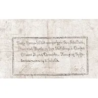 5 Rigsdaler Courant - Christian VII Backprint on Danish note, blue paper