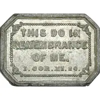 Communion token Saint John's Church, Antigua