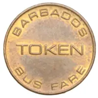 Bus Fare Token - Transport Board Bridgetown, Saint Michael