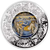 5 Euros Venus and Cupid swimming on dolphins