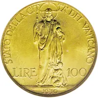 100 Lire - Pivs XI