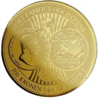 100 Francs 100 Corona Franz Joseph I