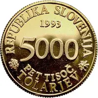 5000 Tolarjev Academia Operosorum Labacensium