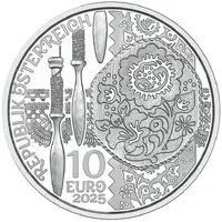 10 Euros Aufdirndln – Linen, silver