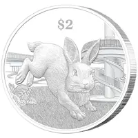 2 Dollars Year of the Rabbit