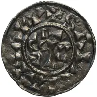 Denier - Robert II Sainte-Marie du Puy mint, SANCTA MARV
