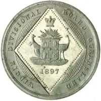 Medalet - Victoria Diamond Jubilee, Widgie Divisional Board, aluminium