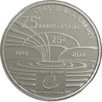 25 Euros - Henri I Council of Europe