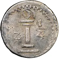 1/4 Real Provisional coinage