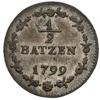 1/2 Batzen / 5 Rappen