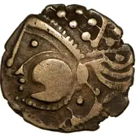 1/2 Stater with boars and beaded ringlet