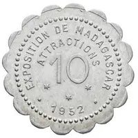 10 centimes - Exposition de Madagascar