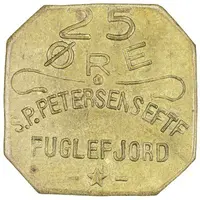 25 Øre S. P. Petersens Eftf, Big letters