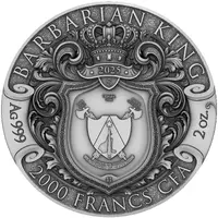 2000 Francs CFA Barbarian King