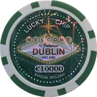 Jeton LUCKY CHIP DUBLIN 10 000€