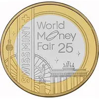 World Money Fair 2025 Swissmint, bimetallic