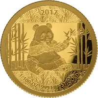 1000 Francs CFA Chinese panda 2017