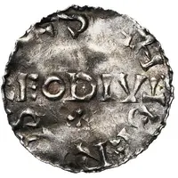 Denier - Notger Cross, in name of Otto II