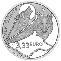 3,33 Euros Grey Wolf