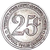 25 Cent Gaming Token - Aruba Royal Palm Casino