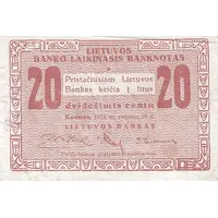 20 Centu Provisional
