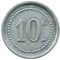 10 Centimes Sociétés des Houillères du Sud Oranais