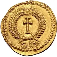 Tremissis in the name of Valentinian III, without panels