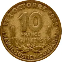 10 Francs Guinéens
