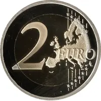 2 Euros - Albert II Prince Honoré V