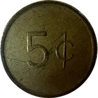 Token - 5 Cents Transportation Army Aircraft Maintenance Company