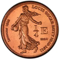 1/4 Euro - French southern & Antarctic territories Pattern