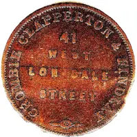 1/2 Penny - Crombie, Clapperton and Findlay Melbourne, Victoria