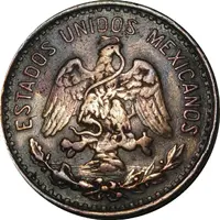 40 Centavos Toluca - Countermarked