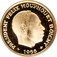 25 Francs CFA Félix Houphouët-Boigny