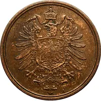 2 Pfennig - Wilhelm I type 1 - large shield