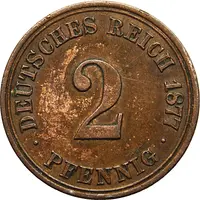 2 Pfennig - Wilhelm I type 1 - large shield