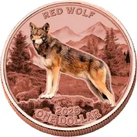 1 Dollar Red wolf