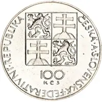 100 Korun Wolfgang Amadeus Mozart