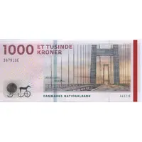 1000 Kroner Danish Bridges and Antiquities