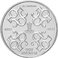 500 Kroner - Margrethe II 50th Jubilee