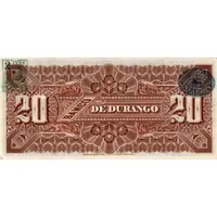 20 Pesos El Banco de Durango