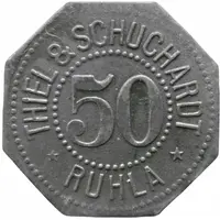 50 Pfennig - Ruhla Thiel and Schuchardt
